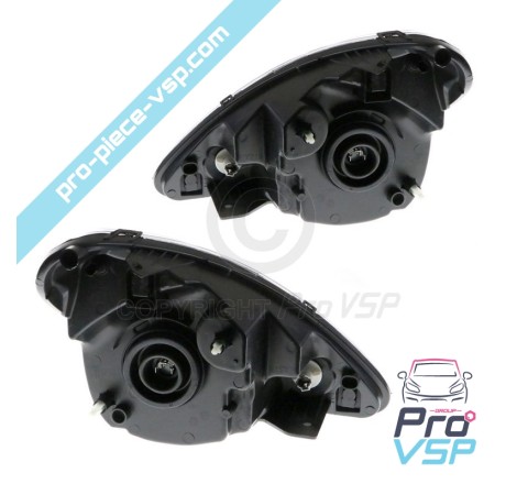 Phare fond chromé pour Aixam Minauto
