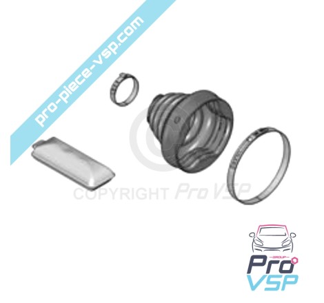 Soufflet de cardan origine pour Citroën Ami / Opel Rocks-E / Fiat Topolino / Côté réducteur