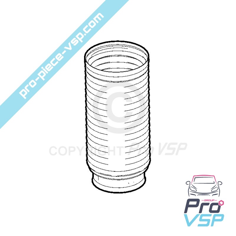 Protection front damper shaft
