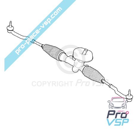 Crémaillère de direction origine pour Citroën Ami / Opel Rocks-E / Fiat Topolino