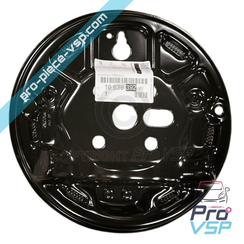 Plateau de frein arrière gauche origine pour Citroën Ami / Opel Rocks-E / Fiat Topolino