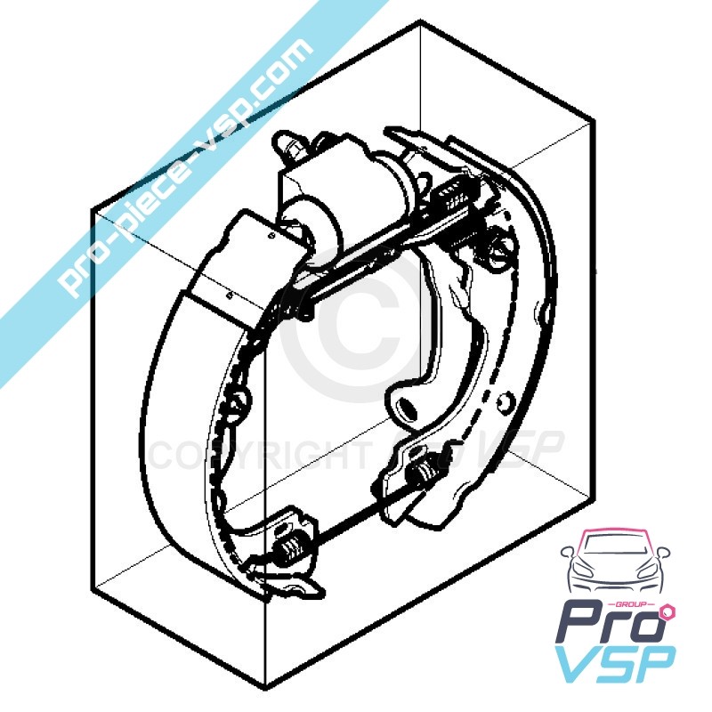 Rear brake jaws