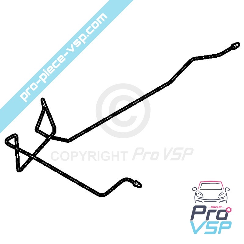 Central brake pipe