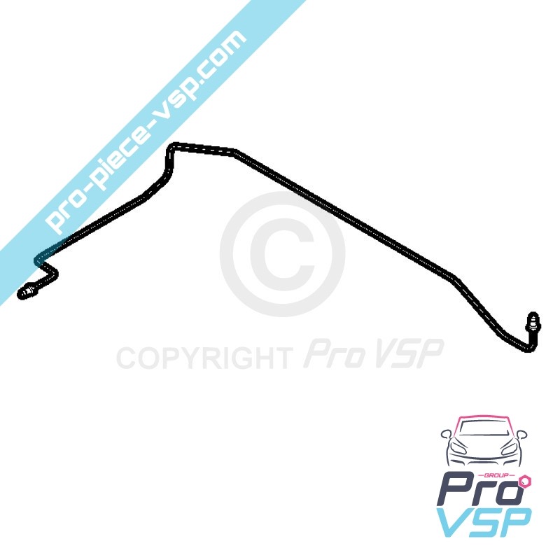 Central brake pipe