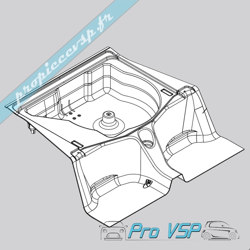 Plancher arrière pour Microcar Mgo 1 et 2