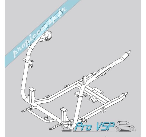 Berceau moteur origine pour Grecav Sonique ( moteur Lombardini DCI )