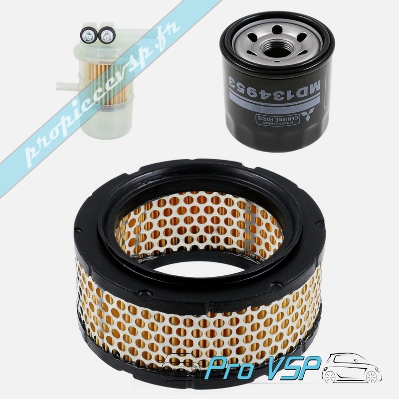 Kit 3 filtres origine pour moteur mitsubishi