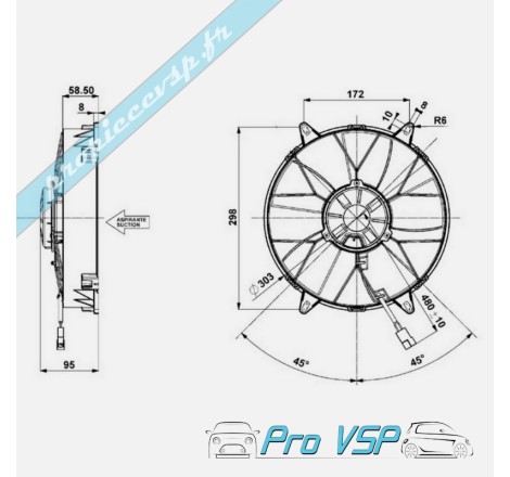 Ventilateur origine pour Casalini