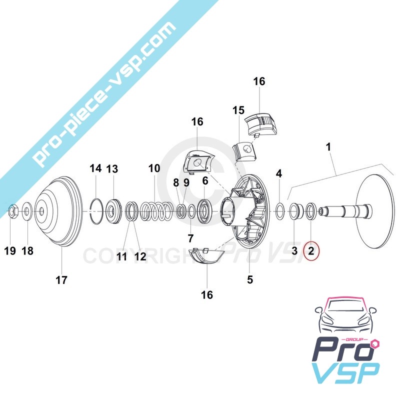 Roulement de variateur moteur
