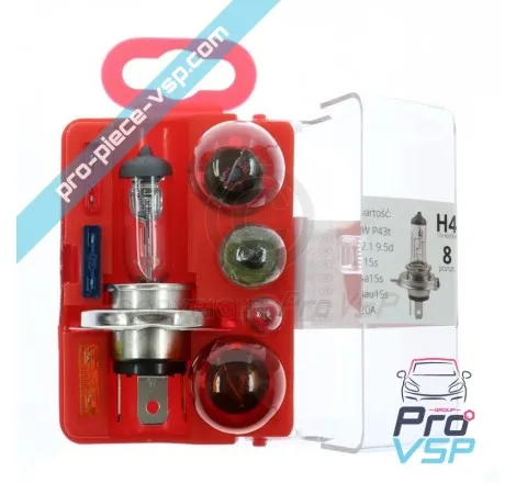 Coffret d'ampoules H4 pour phare