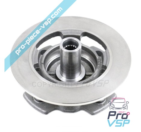Complete front brake disc