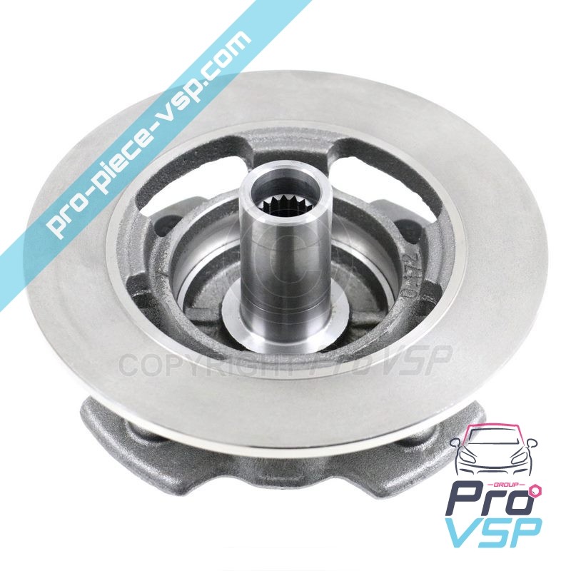 Complete front brake disc