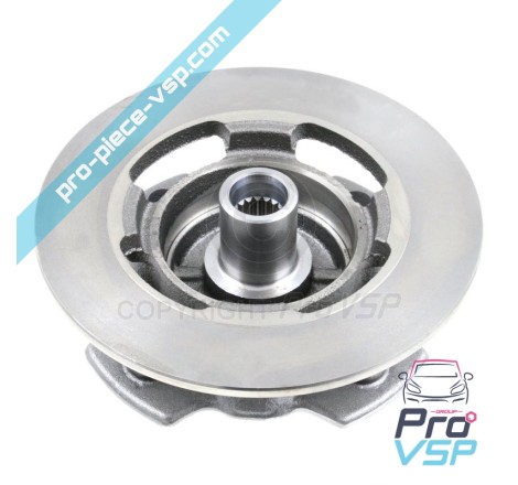 Complete front brake disc