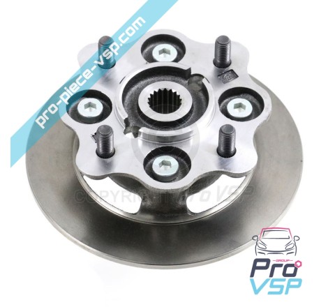 Complete front brake disc