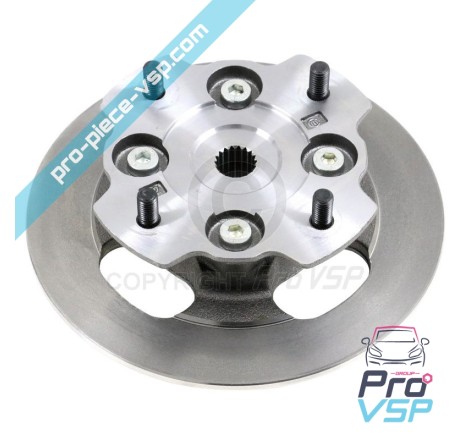 Complete front brake disc