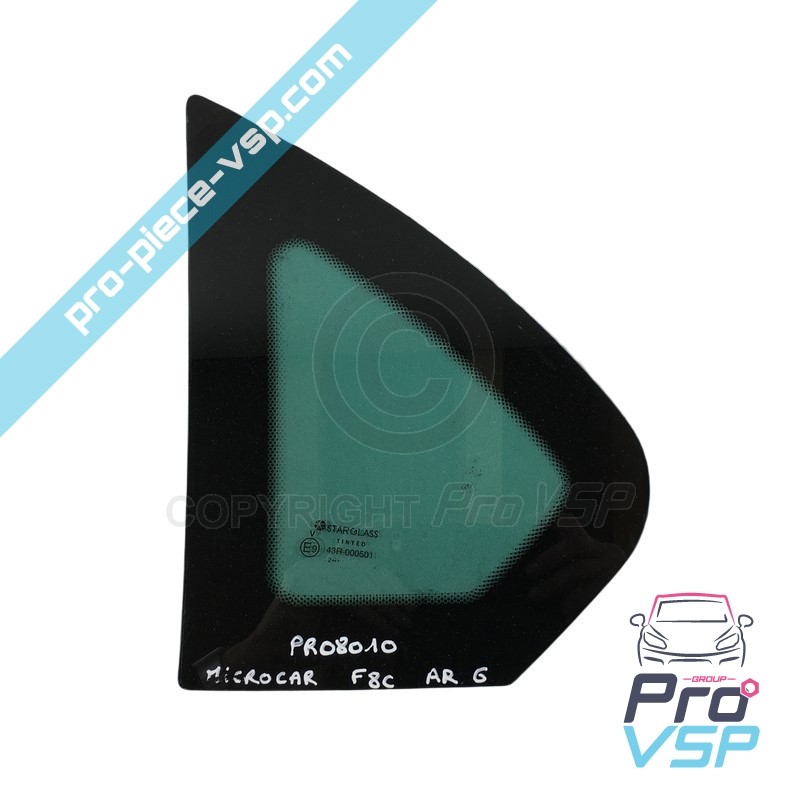Vitre custode gauche occasion pour microcar f8c et ligier jsrc