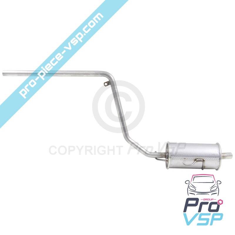 Rear silencer