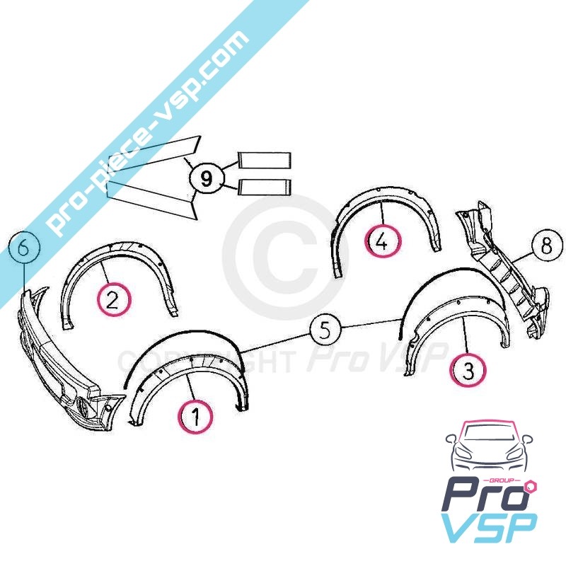 Kit d'extension d'aile