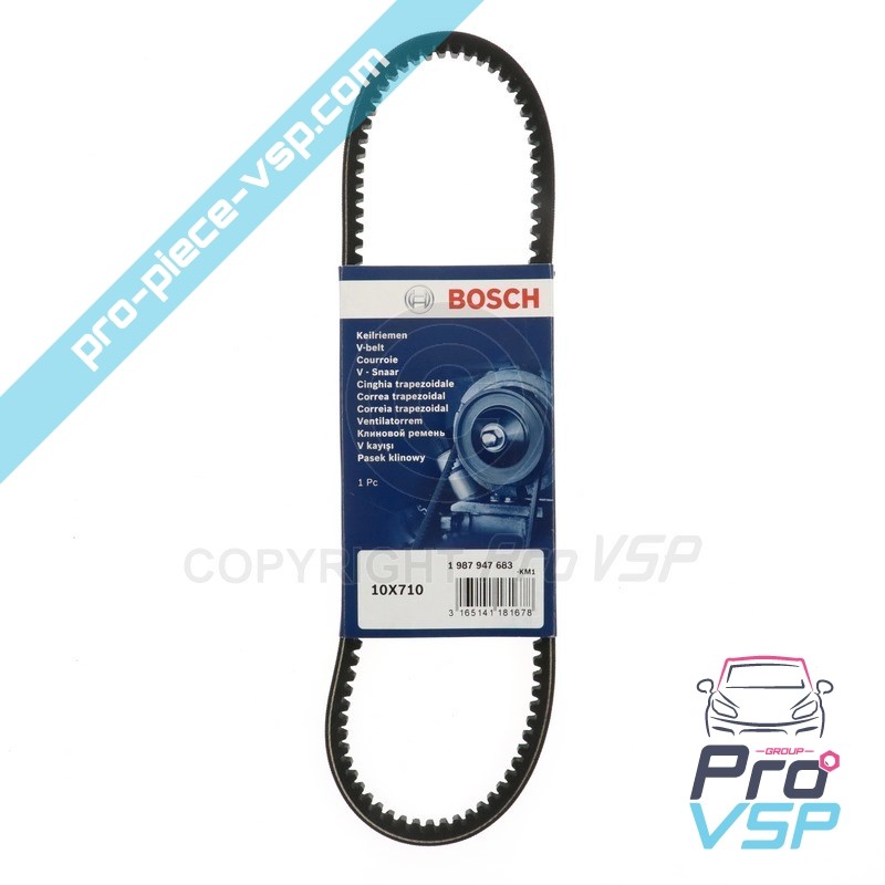Courroie d'alternateur Gates pour Ligier Microcar Dué ( moteur Lombardini Progress )
