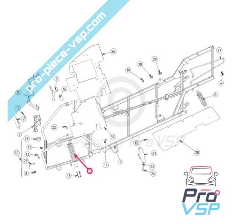 Front shock absorber