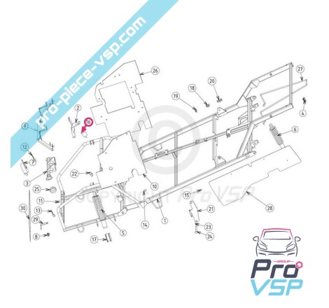 Silent bloc moteur arrière pour jdm