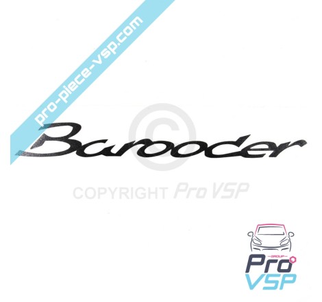 Logo gris anthracite de pare choc pour chatenet barooder