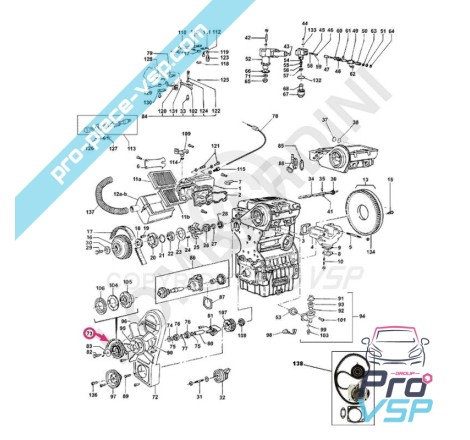 Courroie d'alternateur adaptable pour microcar virgo 3 mc1 mc2 grecav sonique