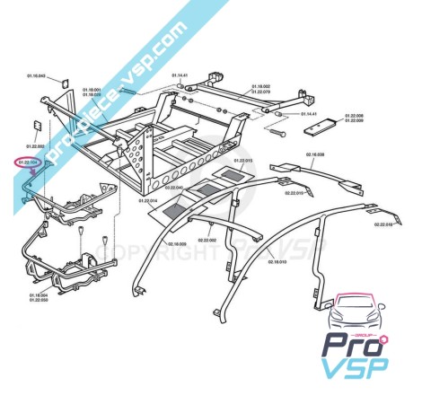 Berceau moteur pour chatenet barooder et speedino avec moteur yanmar