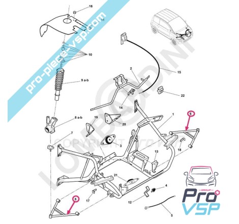 Triangle pour microcar mc1 et mc2