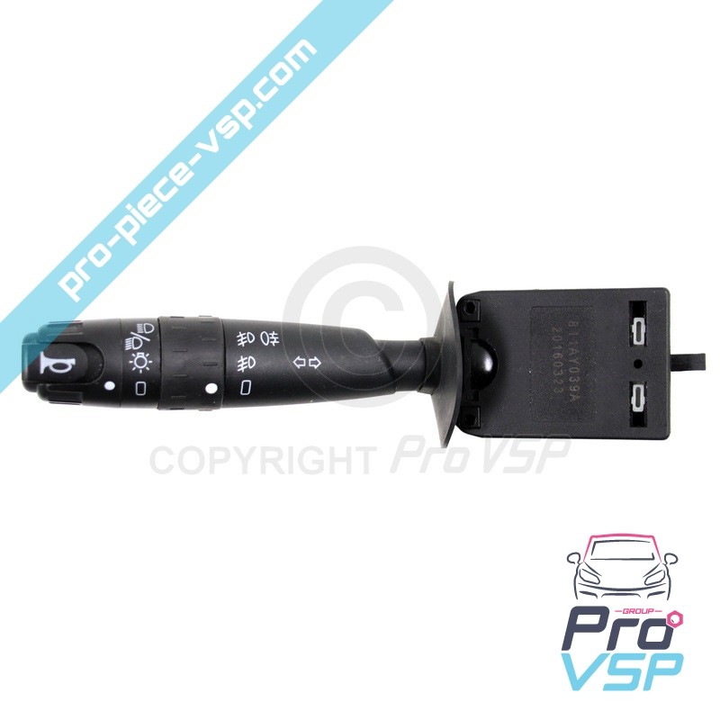 Commodo de phare avec antibrouillard origine pour aixam ligier microcar bellier chatenet jdm