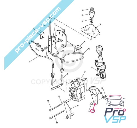 Support démarreur , liaison moteur boite pour microcar , chatenet