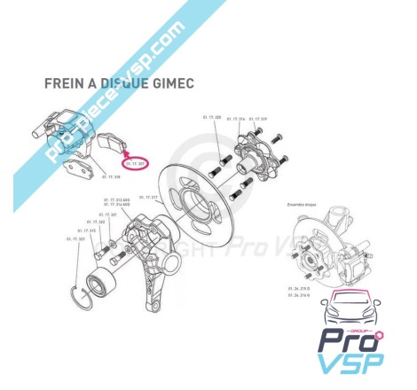 Plaquettes de frein avant pour ligier chatenet jdm