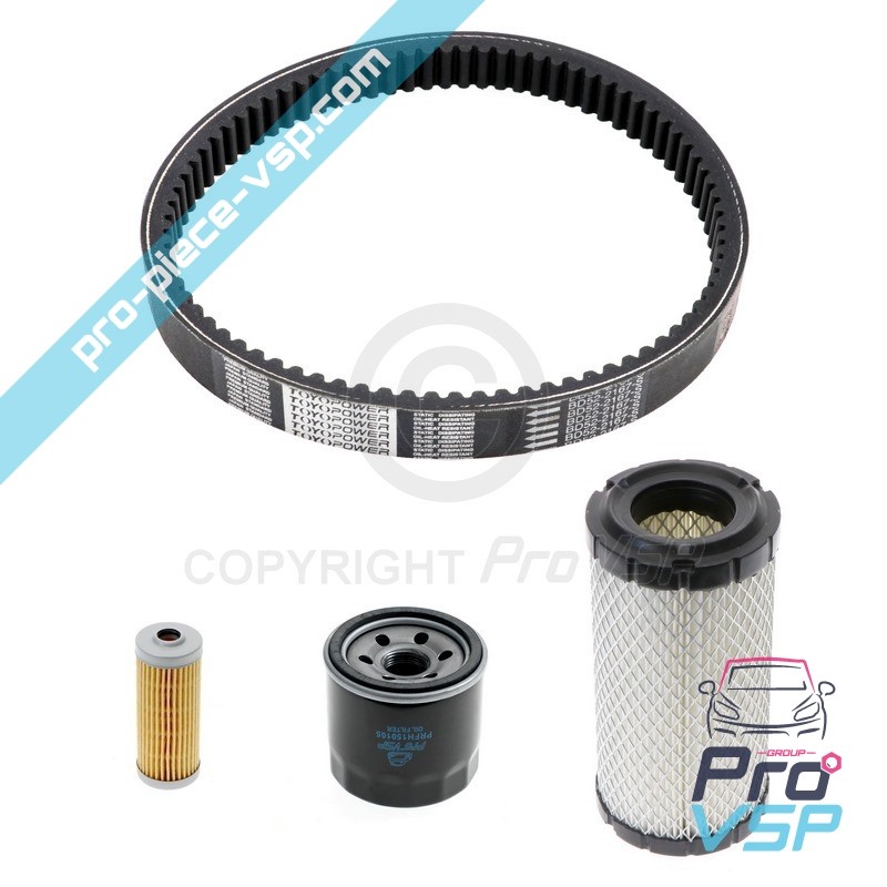 Kit entretien avec courroie pour chatenet ch26 ch32 sporteevo jdm abaca aloes roxsy xheos moteur yanmar