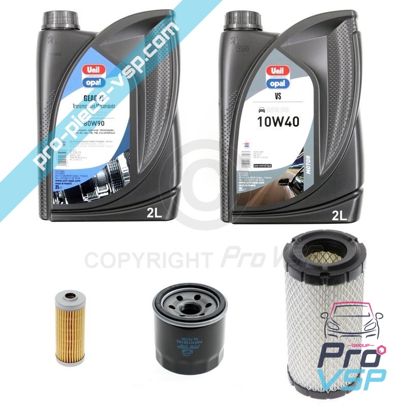 Kit entretien pour moteur Yanmar bicylindre et filtre à air cylindrique