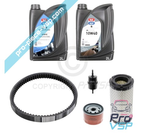 Kit entretien avec courroie pour ligier xtoo 1 2 max