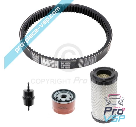 Kit entretien avec courroie pour Ligier Microcar Dué
