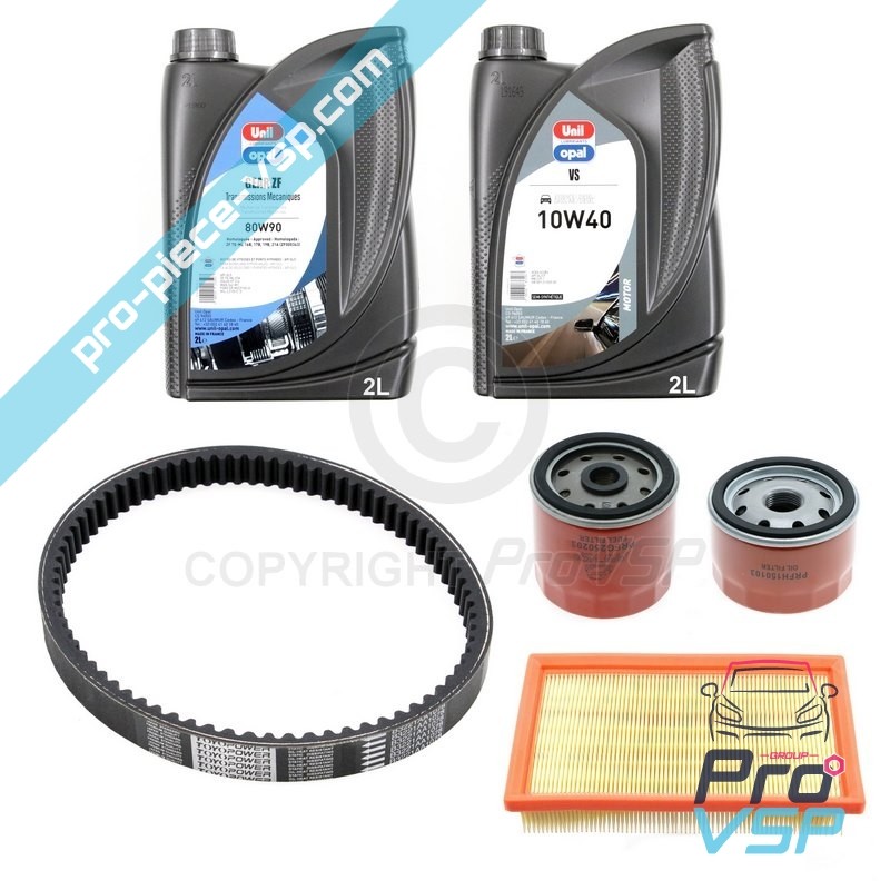 Kit entretien avec courroie pour ligier 162 ambra