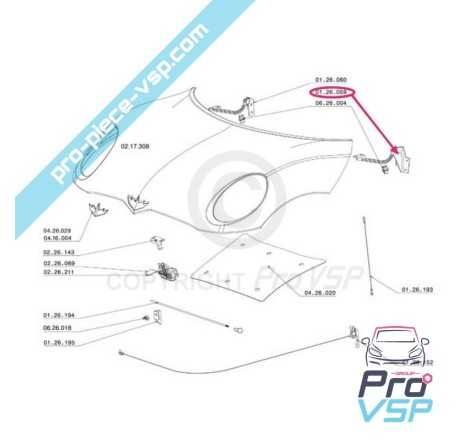 Charnière de capot gauche pour Chatenet CH26 , CH28 , CH30 , CH32 , Pick-up , Sporteevo