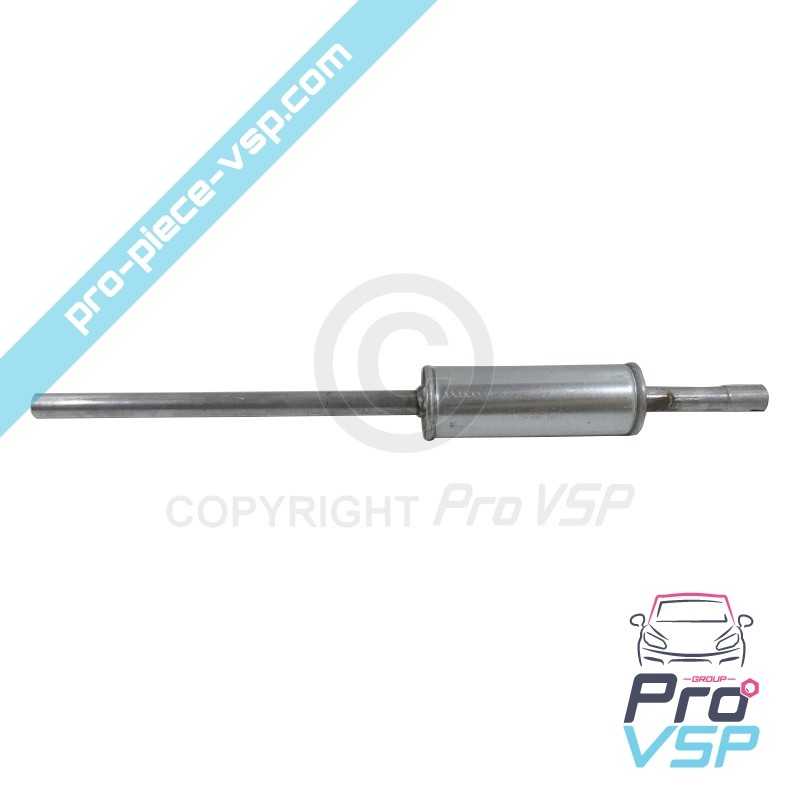 Center exhaust silencer