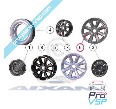 Jante alu 14 pouces pour Aixam Crossline Crossover