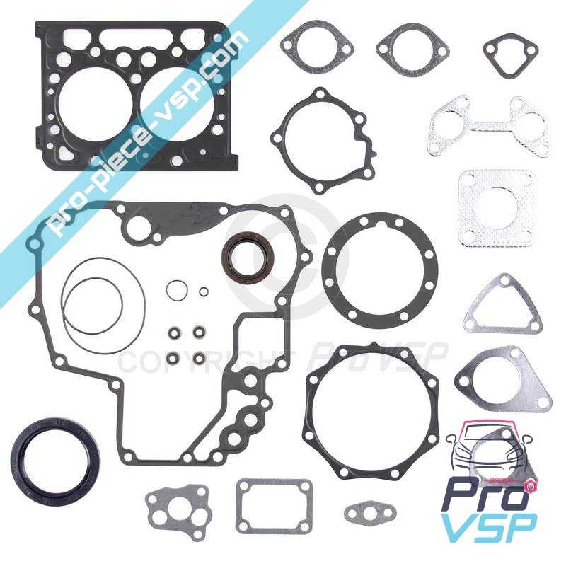 Pochette de joints moteur pour aixam moteur kubota