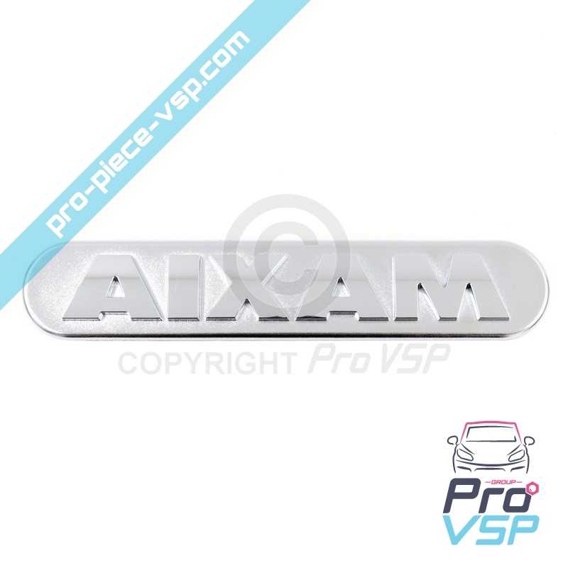 Logo chromé de porte pour aixam a721 a741 a751 city crossline roadline scouty
