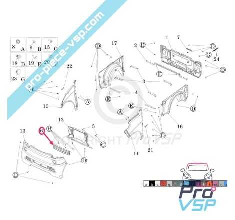 Grille centrale de pare choc pour ligier xtoo r s rs optimax microcar m8