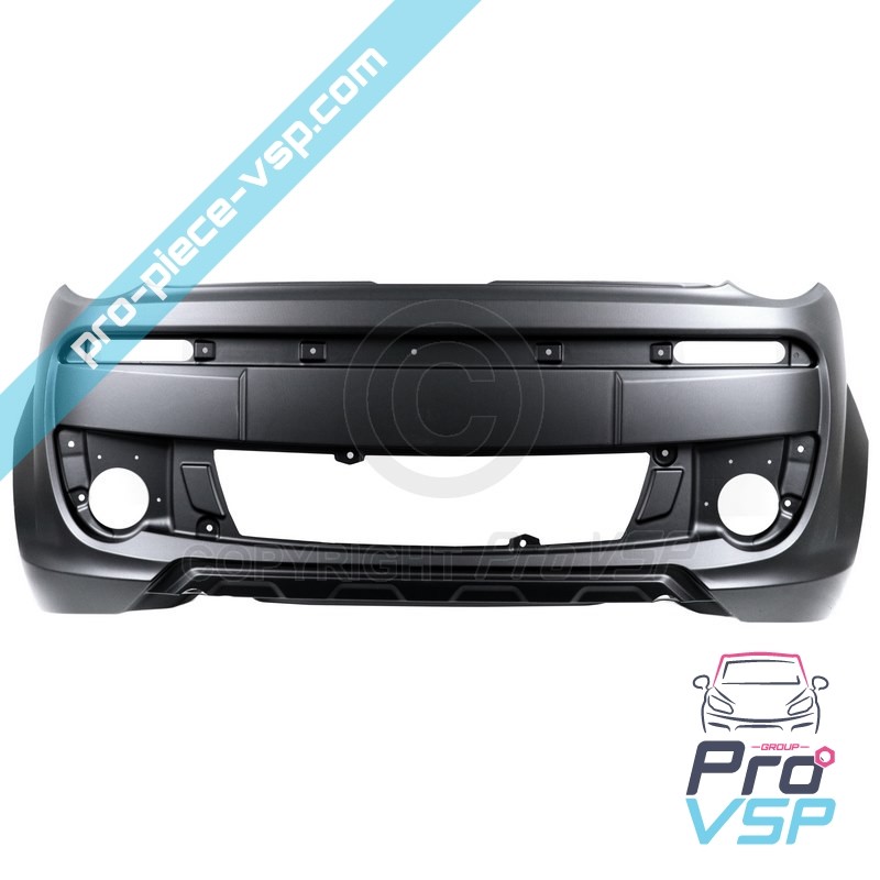 Pare choc avant noir grainé pour Microcar Dué