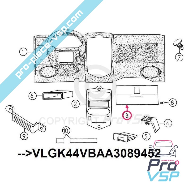 Exterior glove box panel