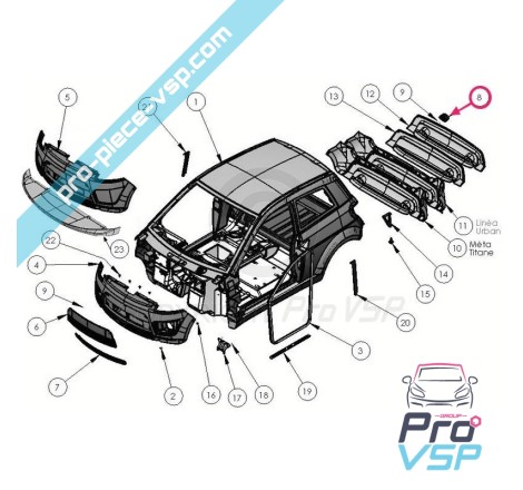 Sortie d'échappement chromée pour ligier ixo js50