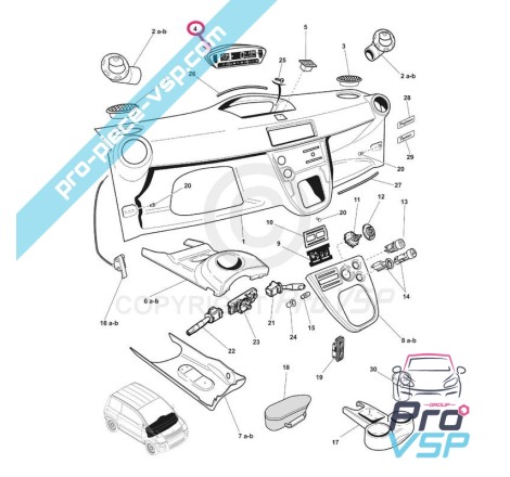Compteur pour microcar mc1 mc2