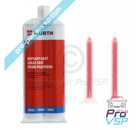 Colle bi composant pour réparation plastique