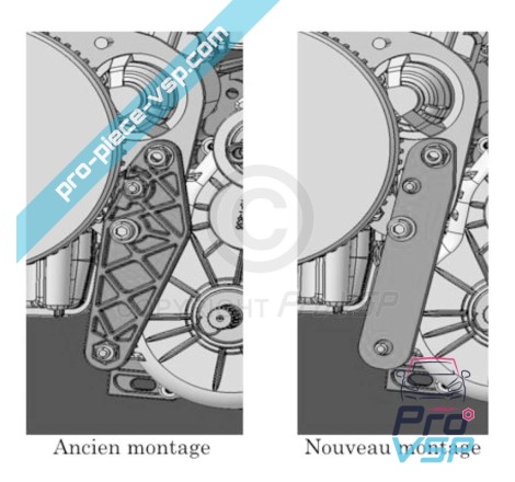 Support moteur boite pour ligier microcar dué ( moteur lombardini focs progress )