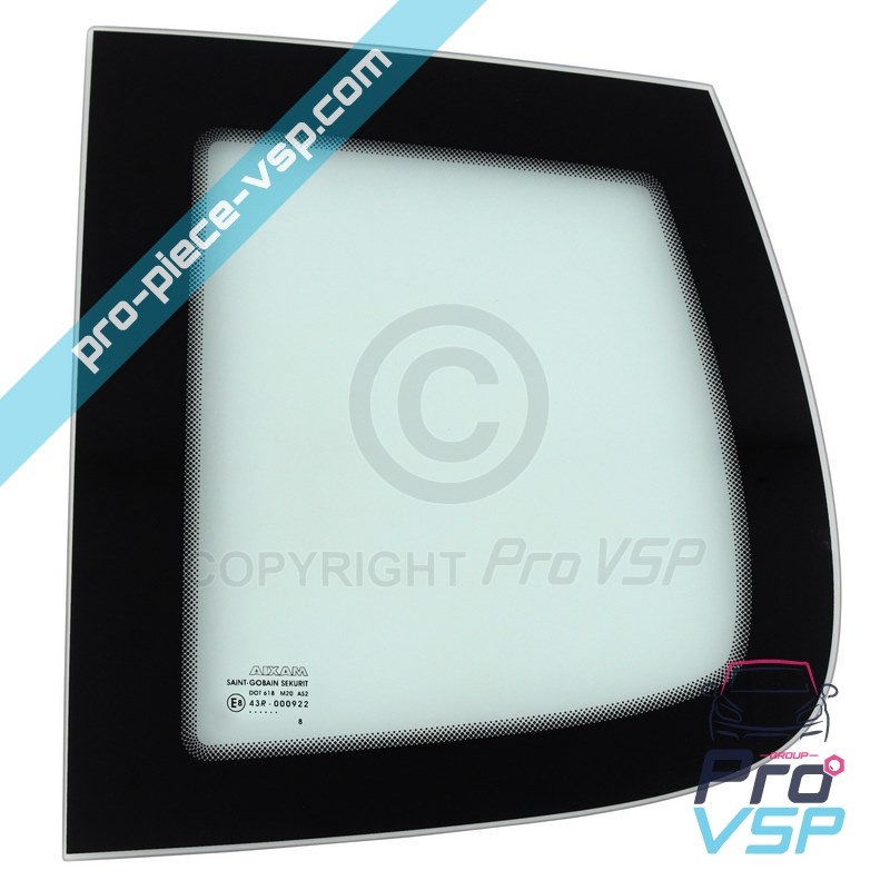 Left cooked glass tinted